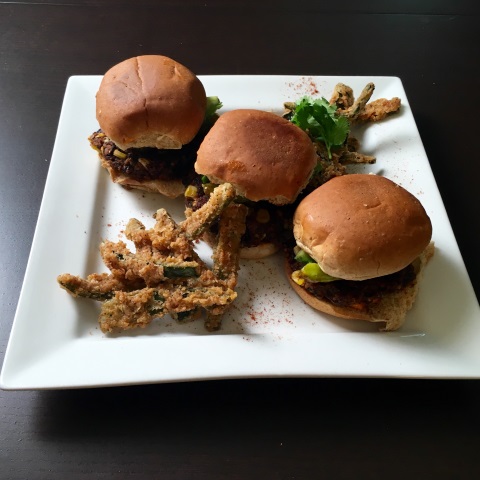 Black Bean Cricket Burger