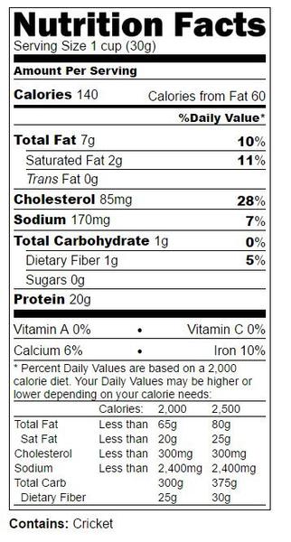 Aketta Whole Roasted Crickets